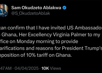 Ablakwa invites US Ambassador for clarification on Trump tariff