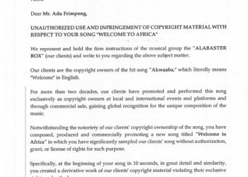 Alabaster Box threatens legal action against Medikal over ‘Akwaaba’ sample 