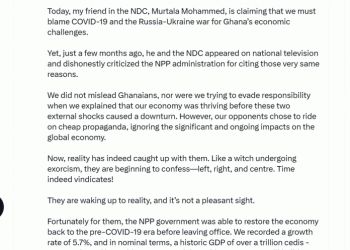 Boako Says NDC Now Facing Reality of Global Economic Shocks