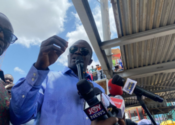 Bryan Acheampong talks of rebuilding Adum PZ market; donates GH¢300,000 to affected traders