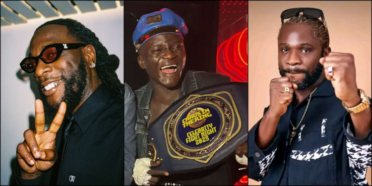 burna boy gifts portable 13k for defeating speed darlington in boxing match