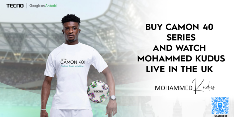 camon 40 gets you to the uk to see kudus live courtesy of tecno ghana