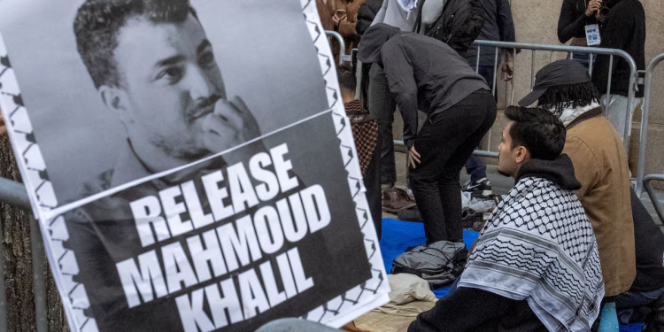 columbia university protester khalils case to remain in new jersey