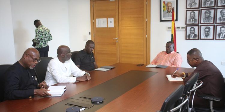 communication minister meets afriwave telecom management