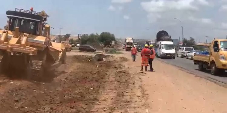 construction resumes on tema aflao road after months of delay