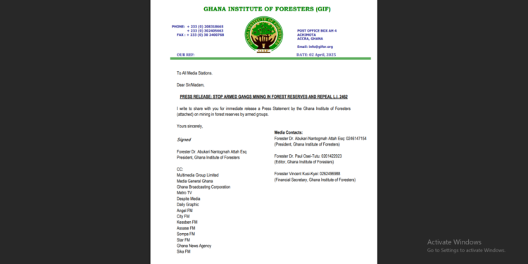 Do not watch on for armed gangs to claim lands, forests for illegal mining, logging – Foresters to gov’t 1 do not watch on for armed gangs to claim lands forests for illegal mining logging foresters to govt