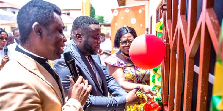 fidelity bank commissions modern e library for tesano cluster of schools under orange impact initiative