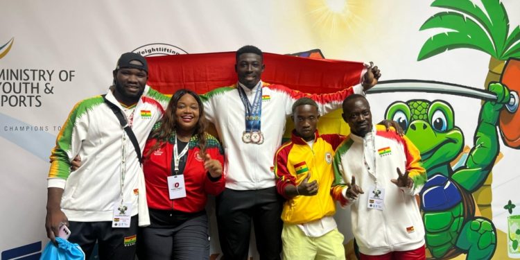 gabriel owusu defies controversies to win three medals at african senior weightlifting championships