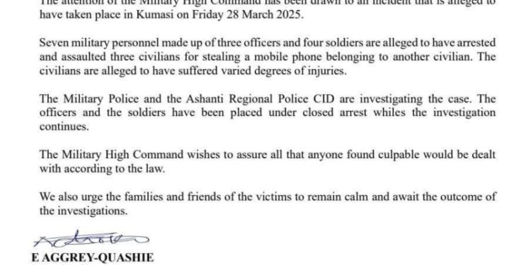 gaf probes alleged assault by soldiers in kumasi places officers under close arrest