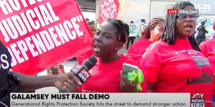 galamsey generational rights protection society protests for stronger action