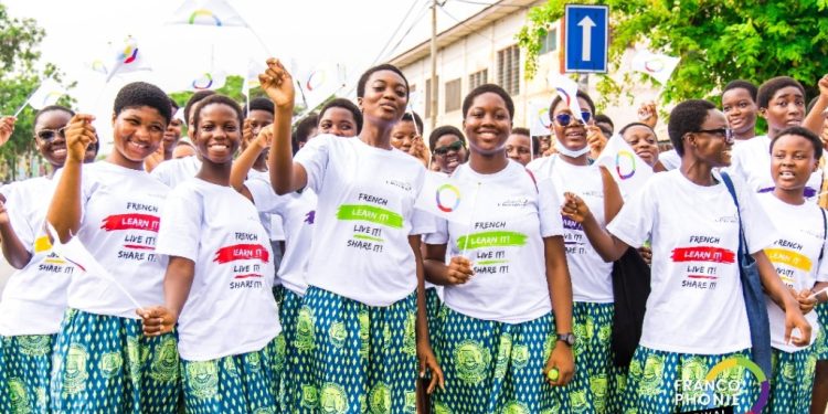 ghana celebrates francophonie walk