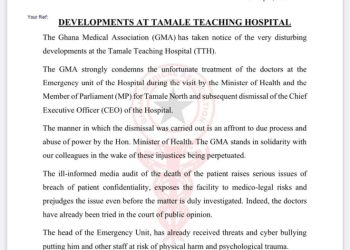 GMA condemns dismissal of Tamale Teaching Hospital CEO, demands apology from Health Minister 4 GMA condemns dismissal of Tamale Teaching Hospital CEO, demands apology from Health Minister