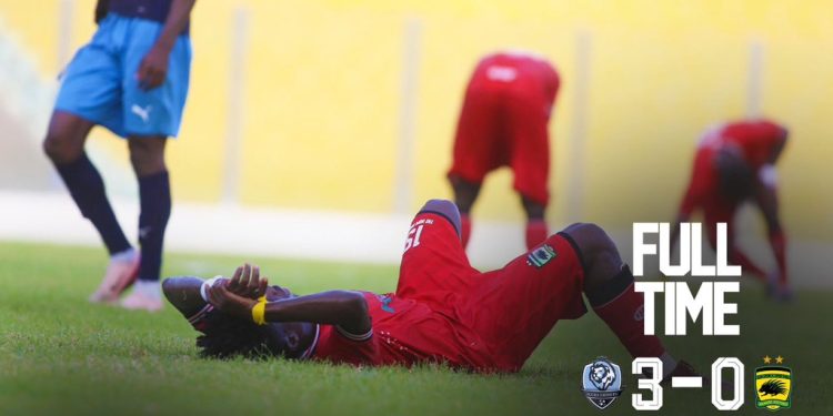 gpl 2024 25 asante kotoko relinquish top spot after heavy defeat to accra lions