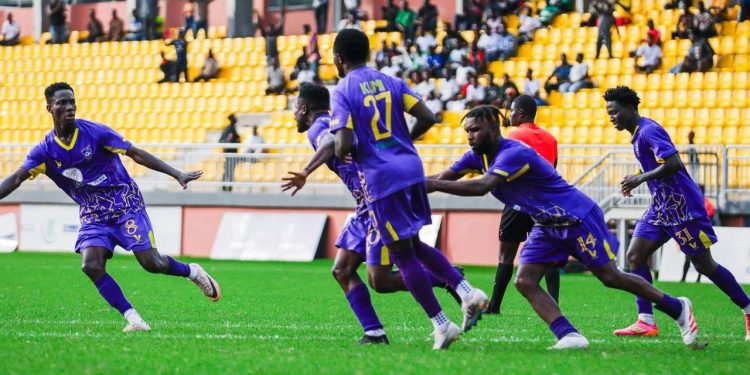 gpl 2024 25 late forjours strike secures medeama win against holy stars
