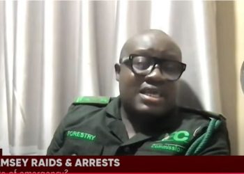 Illegal slums serving galamsey operators razed down – Western Region Forestry Boss