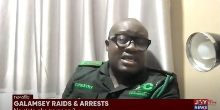 illegal slums serving galamsey operators razed down western region forestry boss