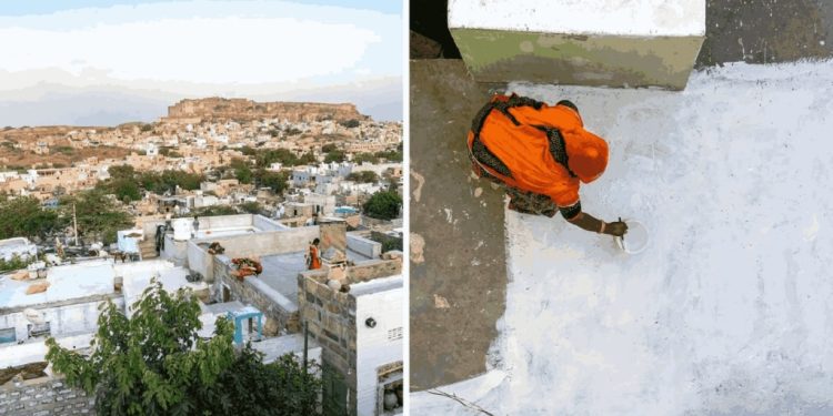 Indian cities embrace white rooftops to beat rising temperatures without fans or ACs 1 indian cities embrace white rooftops to beat rising temperatures without fans or acs