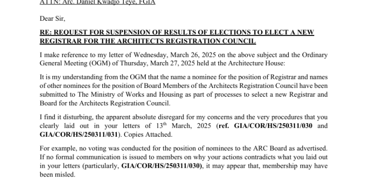 institute of architects decry presidents bypass of nominations for board appointments