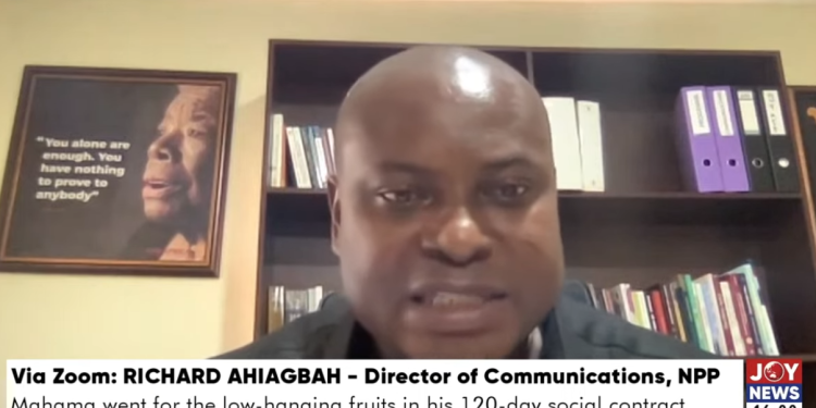 mahama off track on 120 day social contract ahiagbah claims