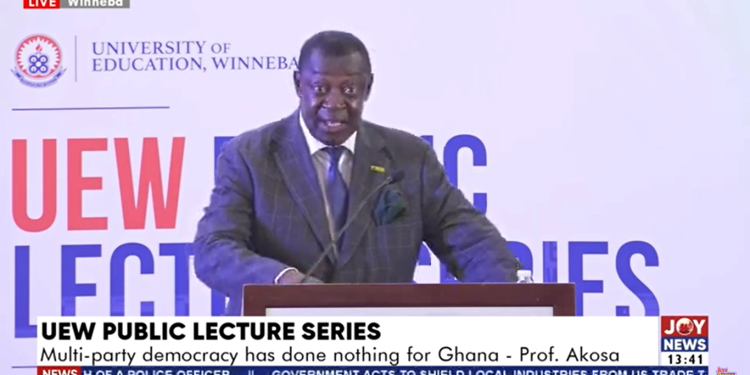 multi party democracy has done nothing for this country prof akosa