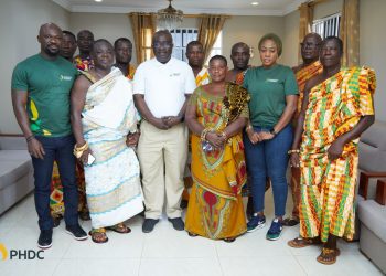 PHDC CEO Toni Aubynn visits Jomoro, site of Petroleum Hub