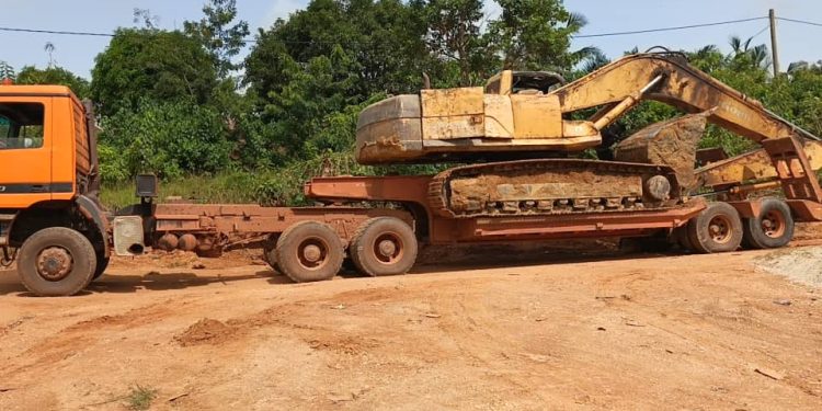 photos illegal miners invade tano anwia forest reserve again