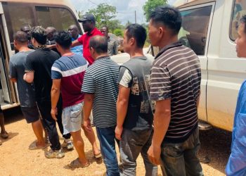 Police cracks down on illegal mining, 26 arrested in major galamsey bust near Samreboi