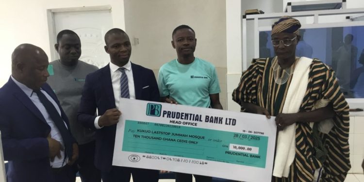 prudential bank donates to muslims in tamale to commemorate eid
