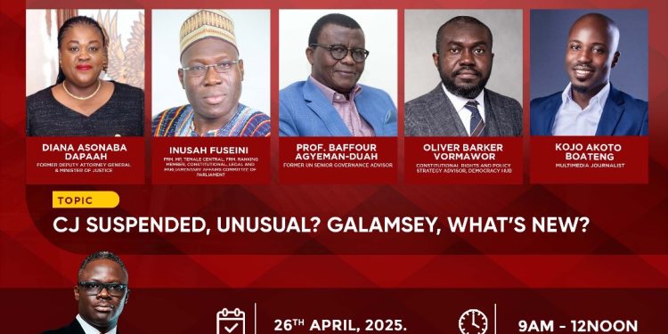 this saturday on newsfile chief justice suspension and galamsey take centre stage