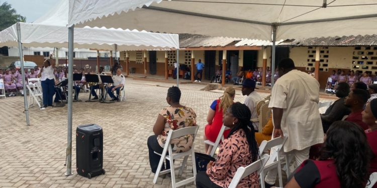 u s army europe bands barbarossa woodwind quintet thrills pupils of ringway estate basic school in accra