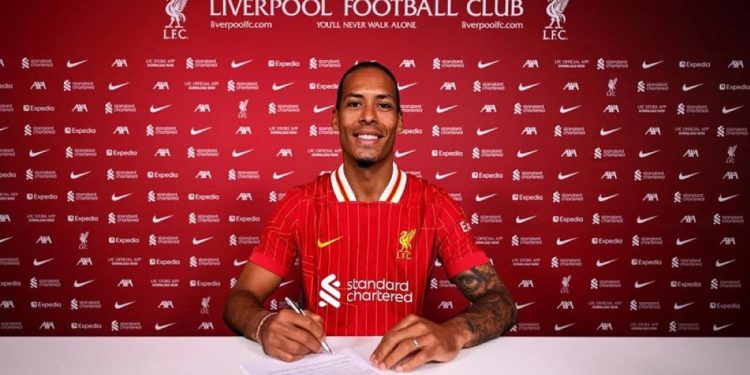 van dijk signs new liverpool contract