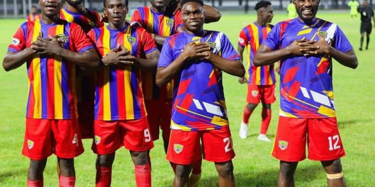 2024 25 gpl mawuli wayo secures maximum points for hearts at berekum chelsea