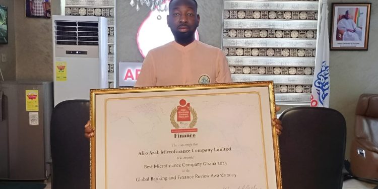Afro-Arab Microfinance wins award at 2025 Global Banking & Finance Review Awards 1 afro arab microfinance wins award at 2025 global banking finance review awards