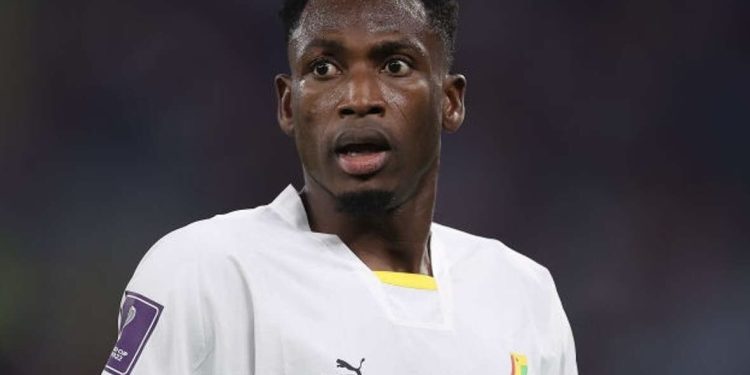 baba rahman spotted in black stars camp ahead of unity cup