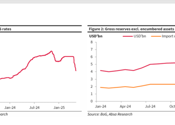 Cedi to return to GH₵14.00 to a dollar by end of 2025 after aggressive rise – ABSA report