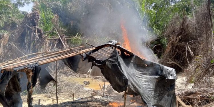 changfangs other mining equipment destroyed in anti galamsey operation on river sui