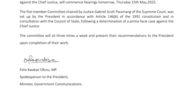 Committee probing CJ removal petitions to begin hearings tomorrow 1 committee probing cj removal petitions to begin hearings tomorrow