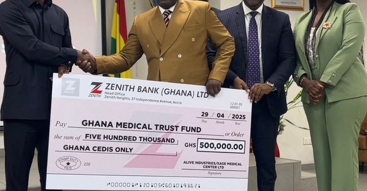 compassion over wealth alhaji agongo fulfills ghc2a2500000 pledge to ghana medical trust fund