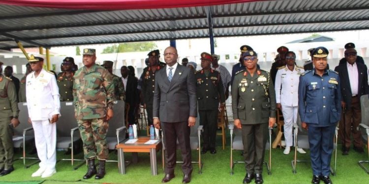 defence minister commissions refurbished medical services headquarters at burma camp