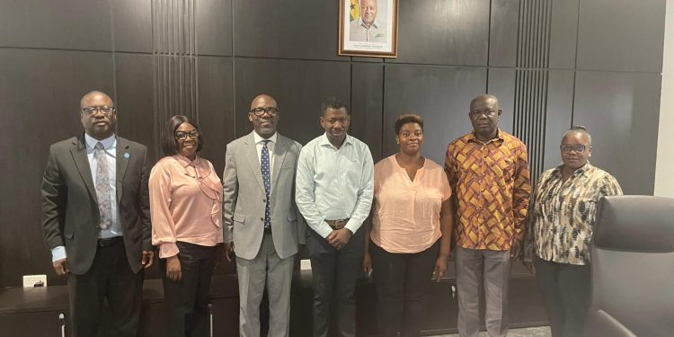 dr joseph danquah leads university of bradford alumni to pay a courtesy call on getfund administrator