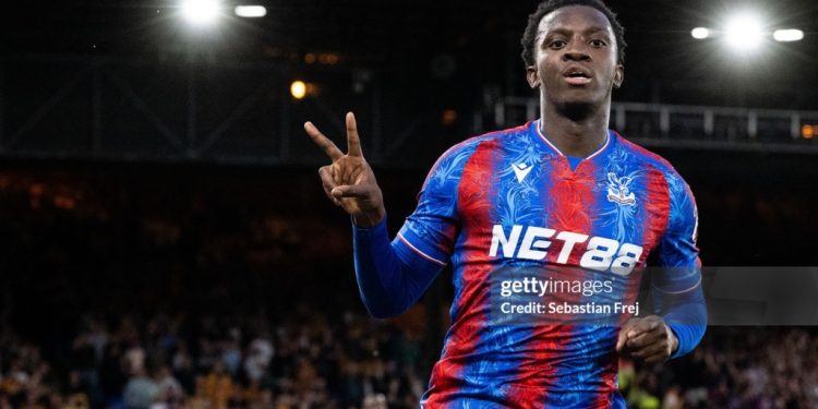 eddie nketiah scores twice in crystal palace win over wolves