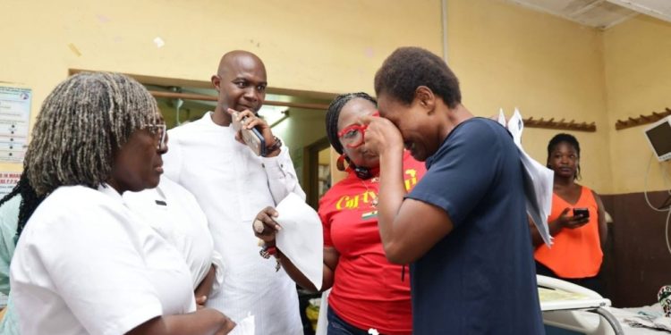 emotional mothers day surprise as gifty anti pays medical bills for 21 mothers at tema general hospital