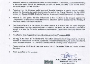 Ex-GES boss clarifies 2024 teacher recruitment, refutes Education Minister’s claim of wrongdoing