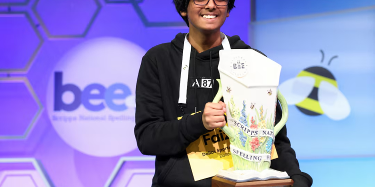 faizan zaki 13 crowned us national spelling bee champion