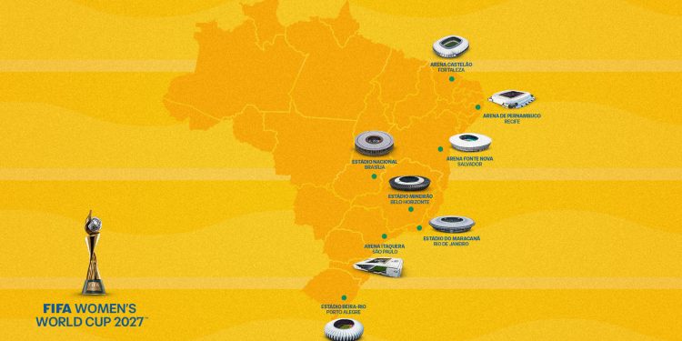 FIFA names 8 vibrant cities to host Women’s World Cup Brazil 2027 1 fifa names 8 vibrant cities to host womens world cup brazil 2027