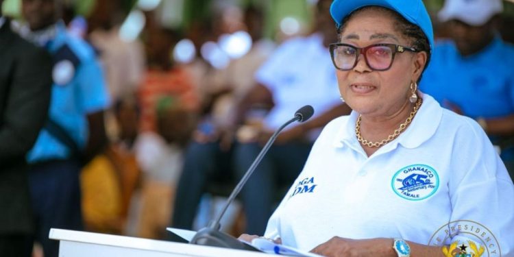 first lady launches ghanascos 65th anniversary praises schools legacy