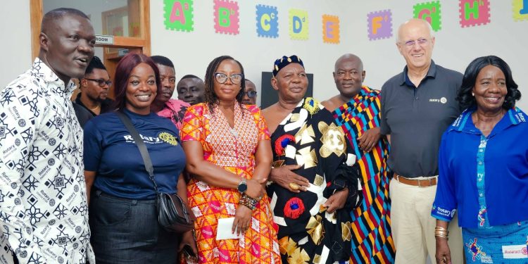 firstbank collaborates with rotary club to commission berekuso community clinic