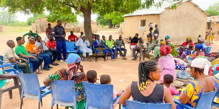 gbele resource reserve hands over shea nut storage facility to dimajang community