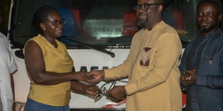 gfa presents buses to ampem darkoa and hasaacas ladies