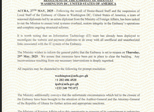 ghana lawmakers challenge embassy closure amid corruption probe